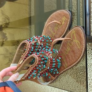 Sam Edelman Beaded Sandals sz 8